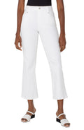 SALE LIVERPOOL GIA GLIDER CROP FLARE - WHITE