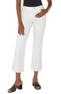 SALE LIVERPOOL HANNAH CROP FLARE - WHITE