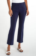 SALE LIVERPOOL STELLA PULL-ON KICK FLARE TROUSER - NAVY