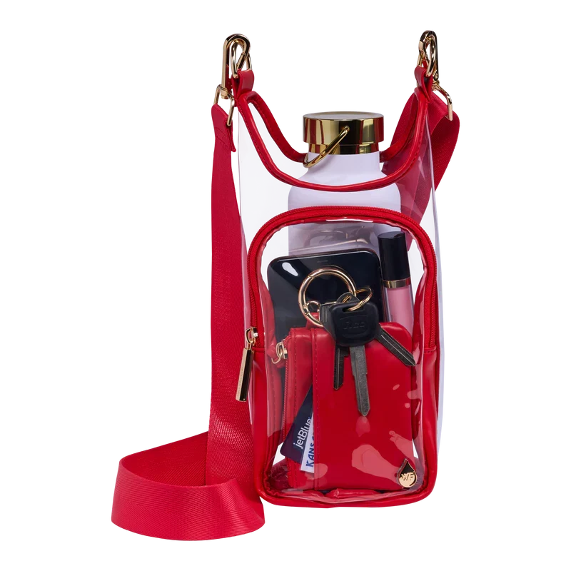 *SALE* WANDERFULL STADIUM BAG WITH POUCH - RED