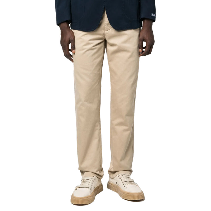 SALINGER COTTON CHINO TROUSERS KHAKI