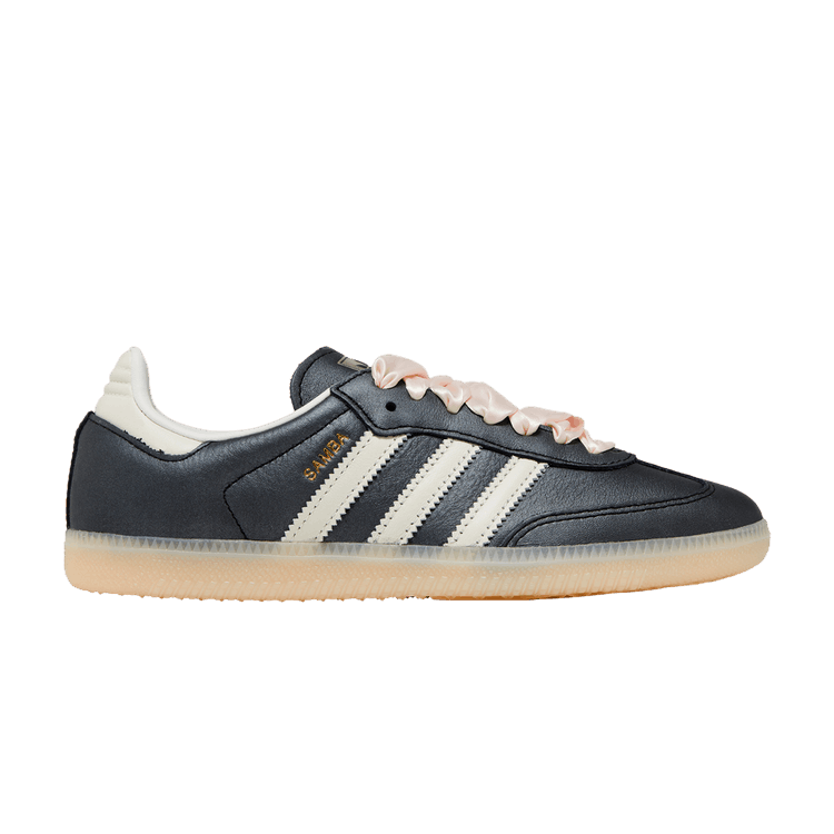 Samba OG Black Pink Ribbon Laces (Women's)