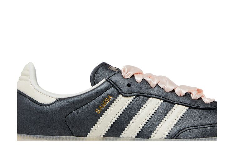 Samba OG Black Pink Ribbon Laces (Women's)