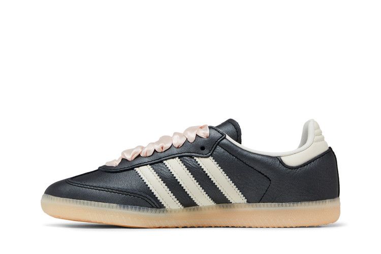 Samba OG Black Pink Ribbon Laces (Women's)