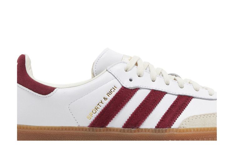 Samba Sporty & Rich White Collegiate Burgundy