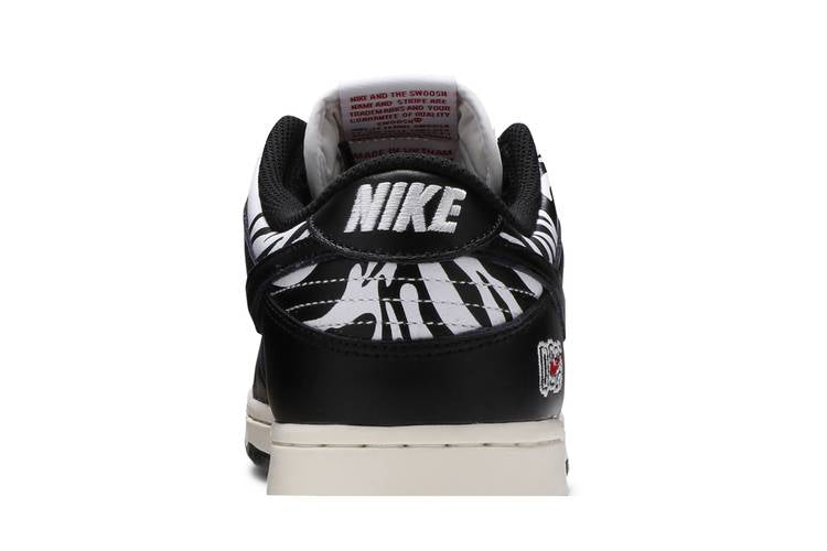 SB Dunk Low OG QS Quartersnacks Zebra