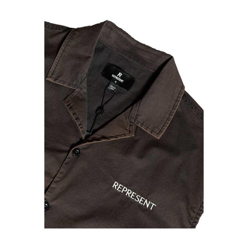 SERIF SHIRT BURNT BLACK