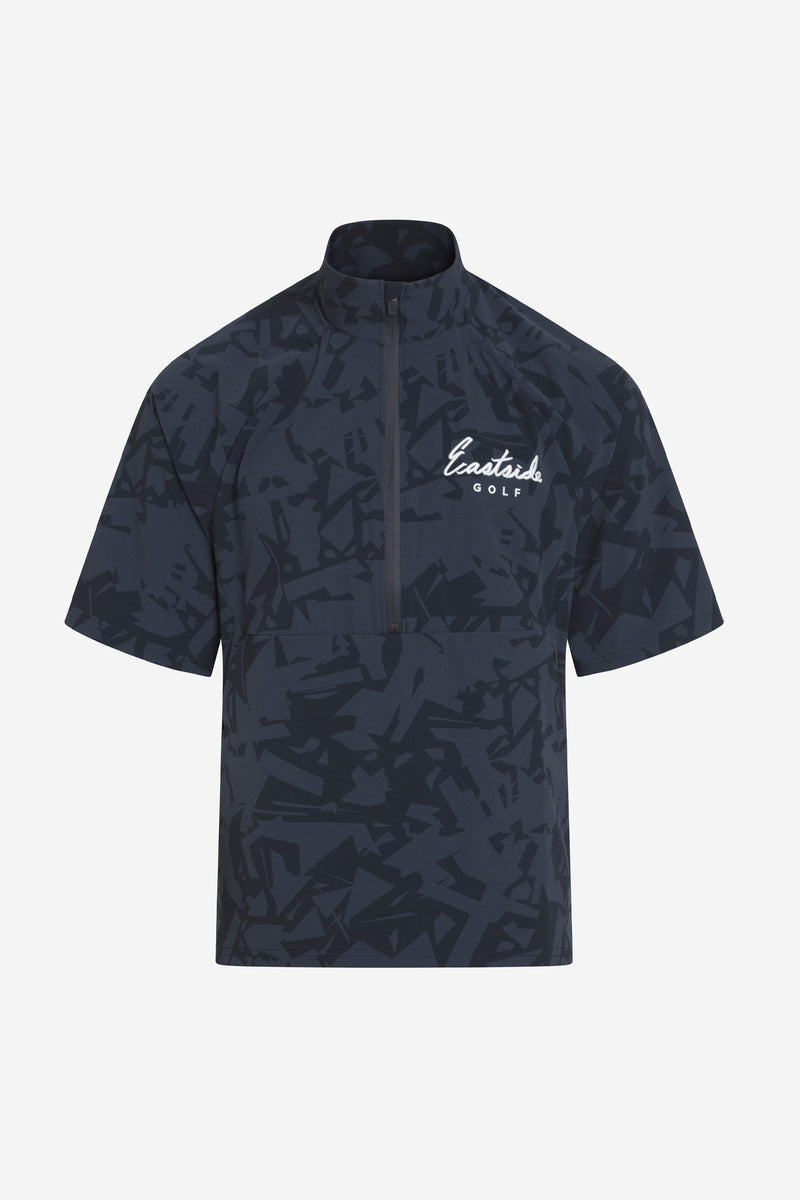 Shatter Print 1/2 Zip Wind Shirt