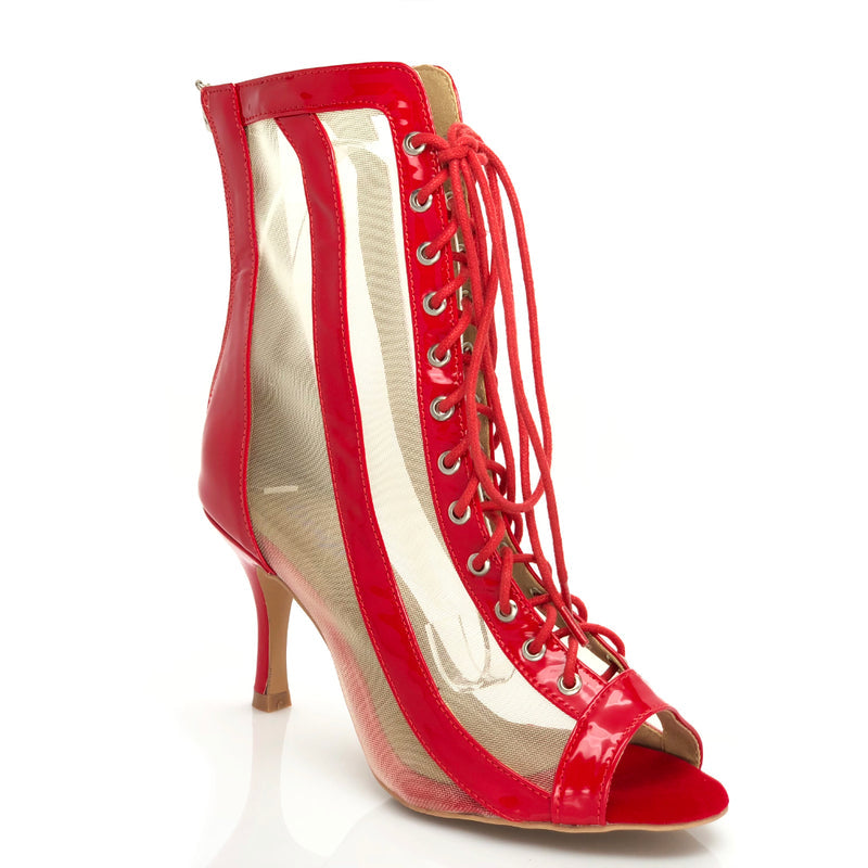 Sierra - Red Vegan Patent - Street Sole