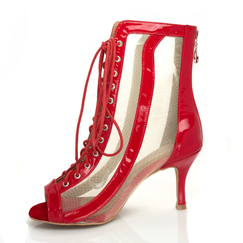 Sierra - Red Vegan Patent - Street Sole