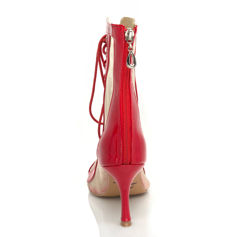 Sierra - Red Vegan Patent - Street Sole
