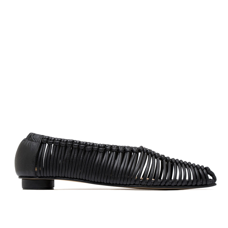 SIMONE BLACK CRAFT FLATS