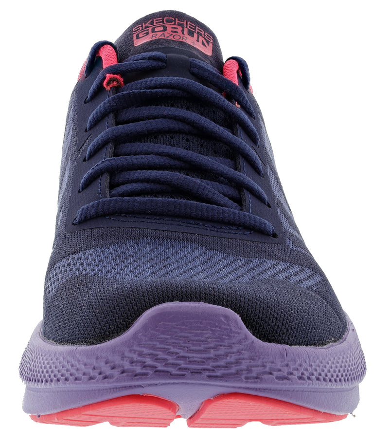 Skechers Women's Go Run Razor+ Lightweight Trainer Running Shoes