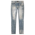 SKINNY SEQUIN LIGHT INDIGO