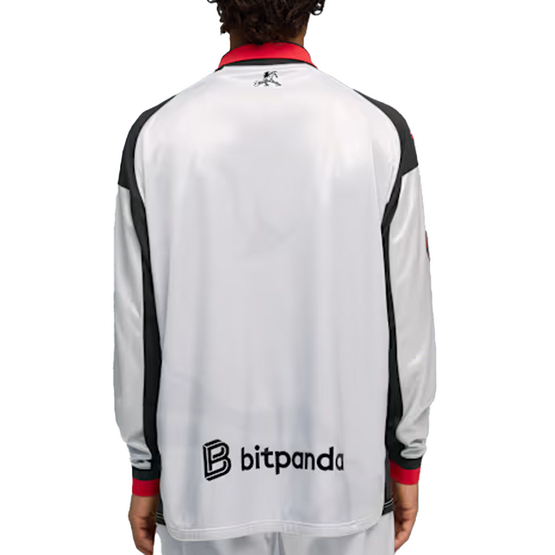 SLAM JAM + AC MILAN 4TH KIT LIMITED EDITION LS JERSEY SILVER MIST