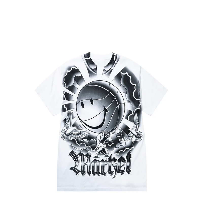 SMILEY CARRY YOUR WEIGHT T-SHIRT WHITE