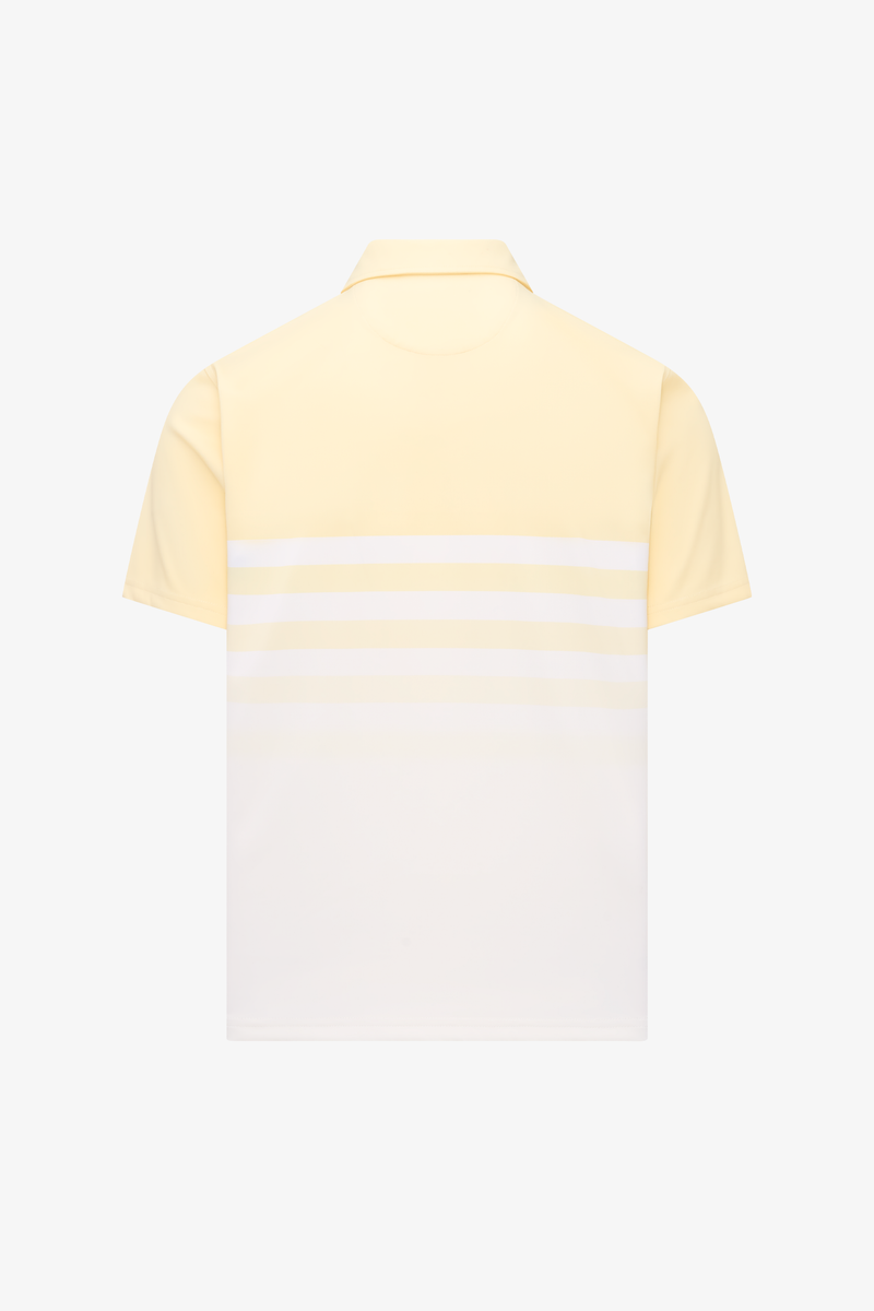 Snap Placket Polo V2 - Ombre Stripe Print