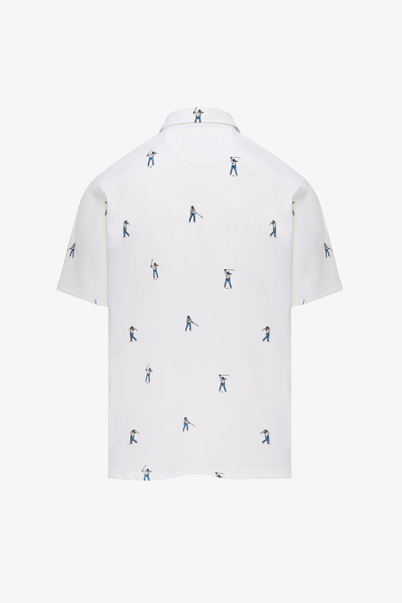 Snap Placket Polo v2 - Progression Print