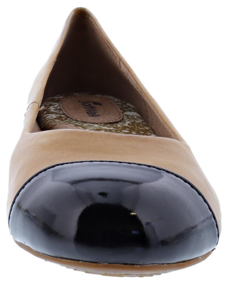 Softwalk Women's Napa Wide Width Slip On Ballerina Flats