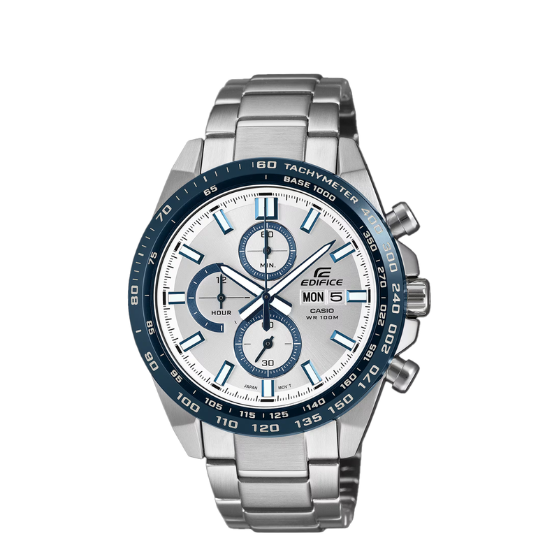 STANDARD CHRONOGRAPH EDIFICE WATCH SILVER EFR-574DE-7A