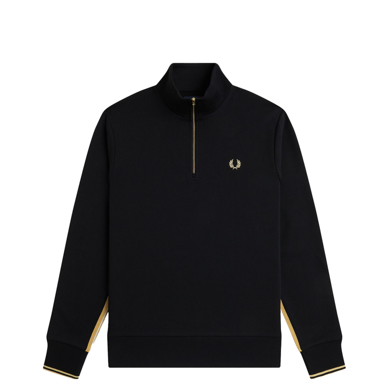 STRIPE TAPE HALF ZIP SWEATSHIRT