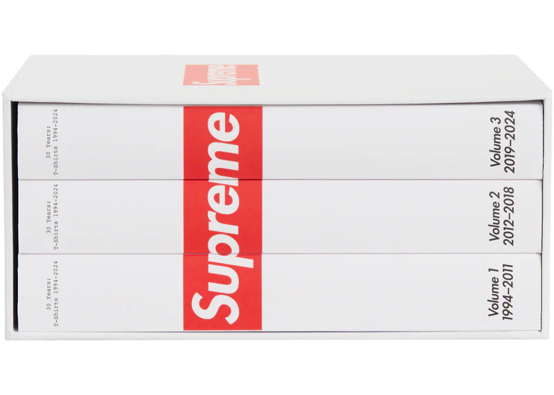 Supreme 30 Years: T-Shirts 1994-2024 Book Set White