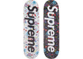 Supreme Airbrushed Floral Skateboard Deck Black/White Set