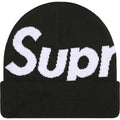 SUPREME BIG LOGO BEANIE BLACK