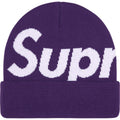 SUPREME BIG LOGO BEANIE PURPLE