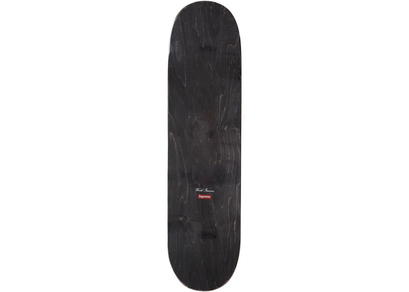Supreme Bling Box Logo Skateboard Deck Platinum