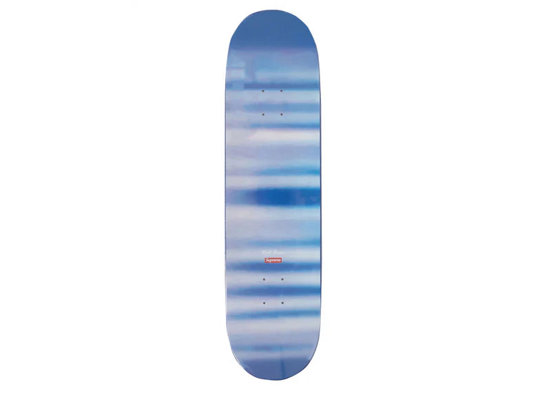 Supreme Blurred Logo Skateboard Deck Blue