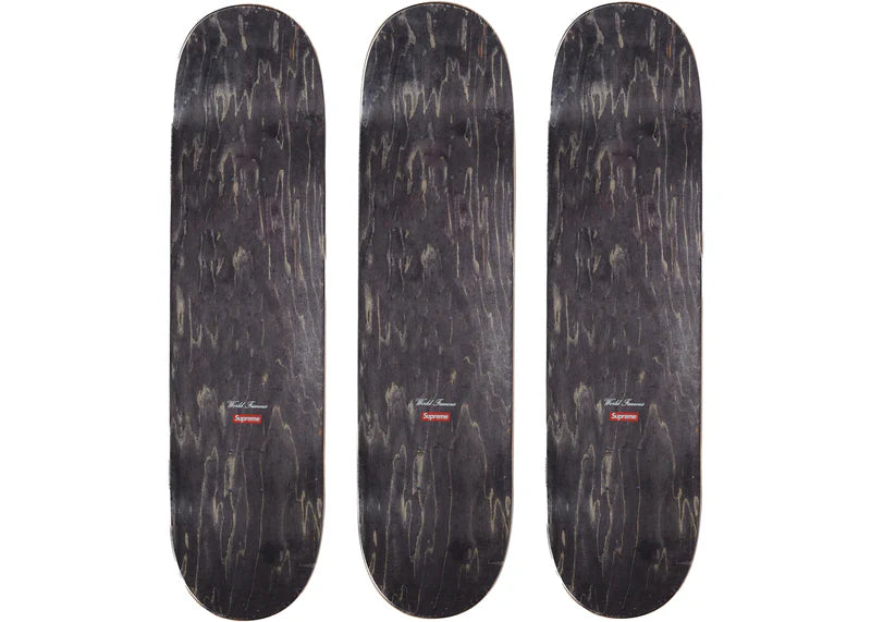 Supreme Celtic Knot Skateboard Deck Set Black/Red/Blue