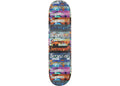 Supreme Distorted Logo Skateboard Deck Black