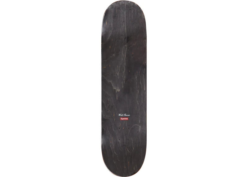 Supreme Distorted Logo Skateboard Deck Black