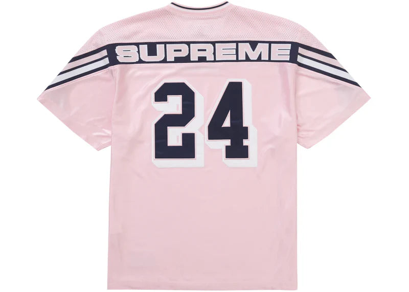 Supreme Jacquard Rib Football Jersey Pink