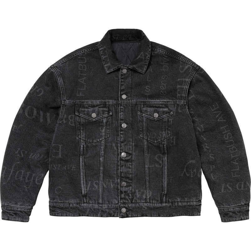Supreme / Martine Rose Reversible Trucker Jacket - Washed Black