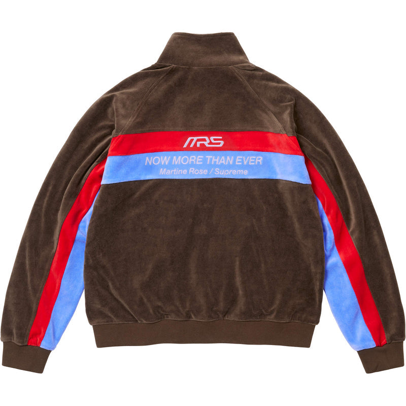 Supreme / Martine Rose Velour Track Jacket - Brown