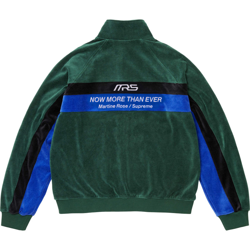 Supreme / Martine Rose Velour Track Jacket - Green