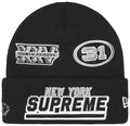 SUPREME NEW ERA FOOTBALL BEANIE ‘BLACK’