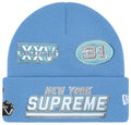 SUPREME NEW ERA FOOTBALL BEANIE ‘LIGHT BLUE’