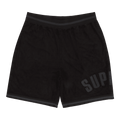Supreme Ultrasuede Mesh Short 'Black' - Side Kicks