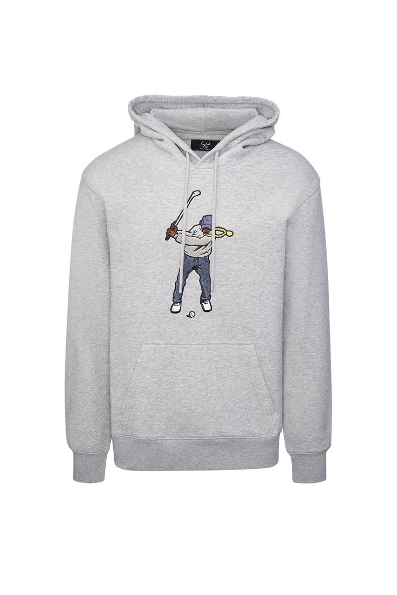 Eastside Golf Men's Core Fleece Hoodie Swingman Heather Grey