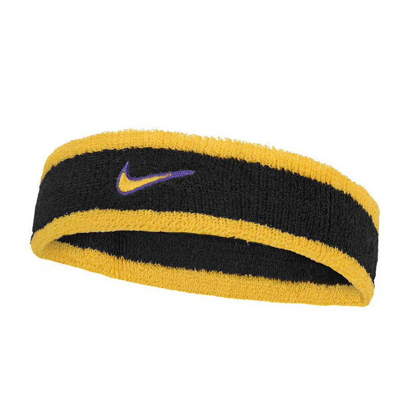 SWOOSH CLASSIC HEADBAND BLACK/PURPLE/GOLD