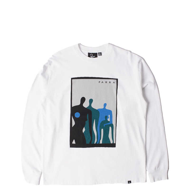 THE VISITORS LONG SLEEVE T-SHIRT WHITE