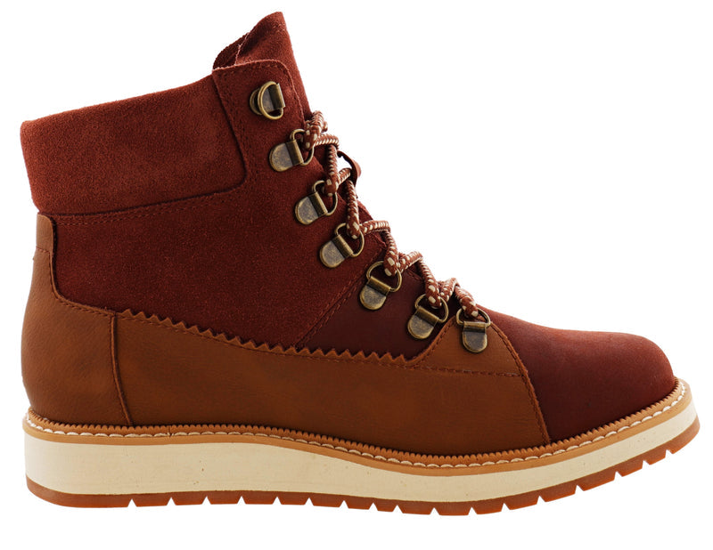 Toms Mesa Women Lace Up Waterproof Ankle Boots