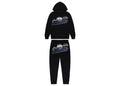 Trapstar Shooters Hoodie Tracksuit Black/Blue - Side Kicks