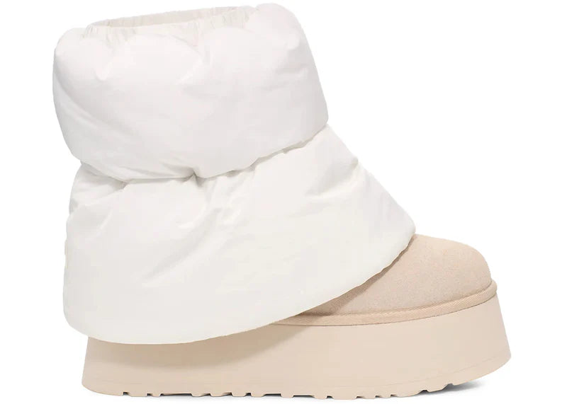 UGG Classic Mini Dipper Puffer Boot White Ceramic (Women's)