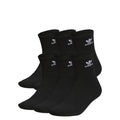 UNISEX ORIGINALS TREFOIL 6-PACK QUARTER BLACK
