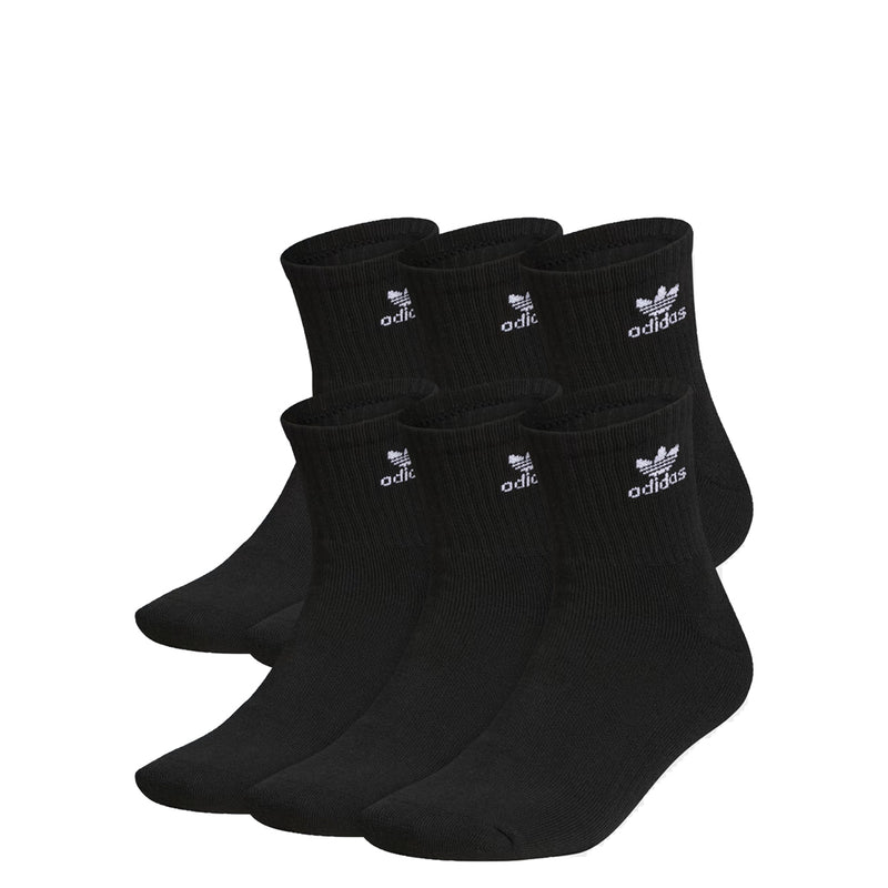 UNISEX ORIGINALS TREFOIL 6-PACK QUARTER BLACK