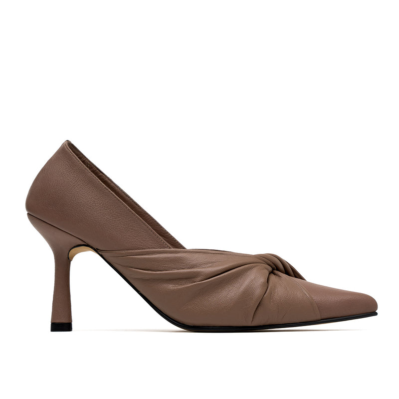VICTORIA TAUPE HEELS